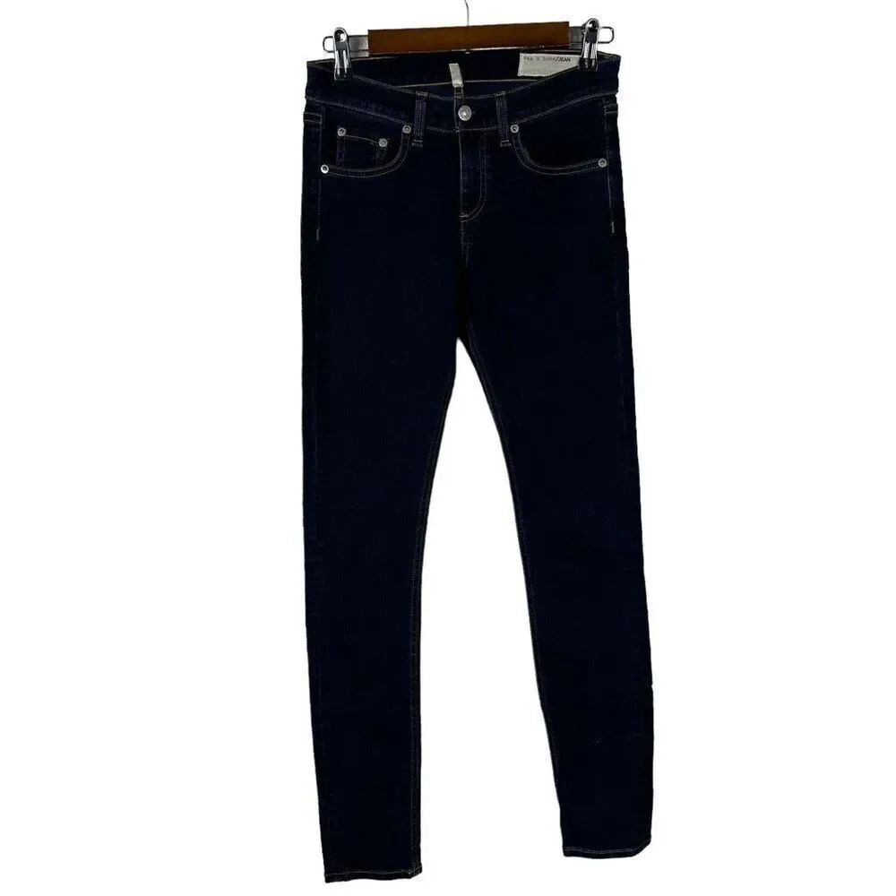 Rag & Bone High Rise Skinny Jeans in Bruin Wash size 26